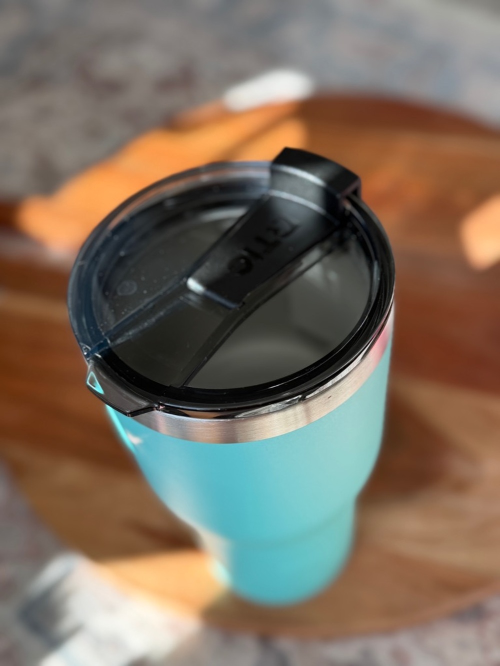RTIC Turquoise Insulated Tumbler with Slide Lid - Picture 8 of 12